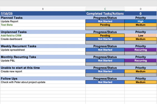 Original Custom Task Tracker from SheetsbyOlan (Excel Version)