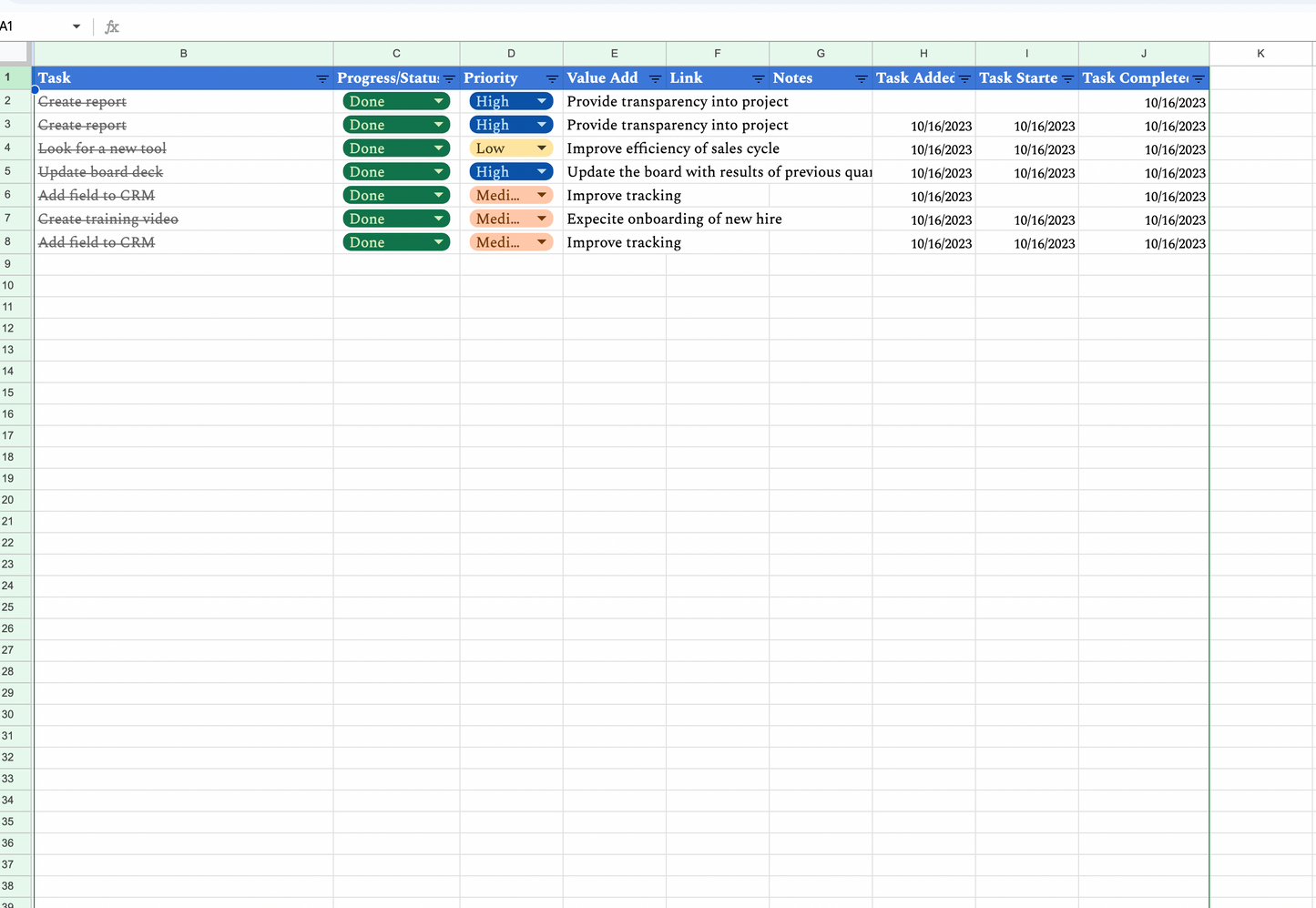 Original Custom Task Tracker with Apps Script Upgrade (Google Sheets Only)