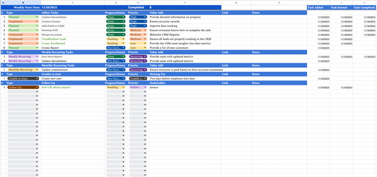 Upgraded Custom Task Tracker with Apps Script by SheetsByOlan (Google Sheets Only)